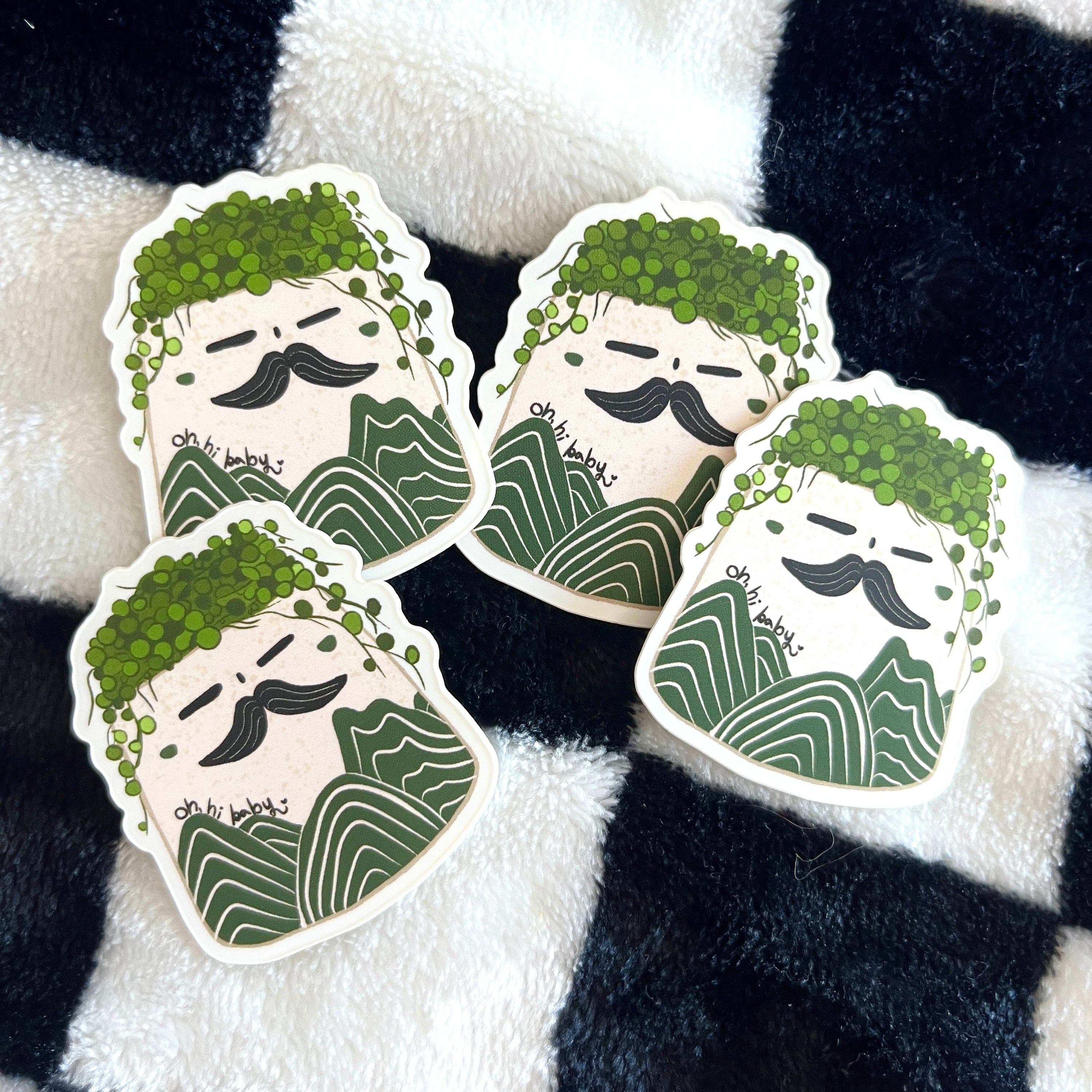 Mountain Little Forest Planter Sticker