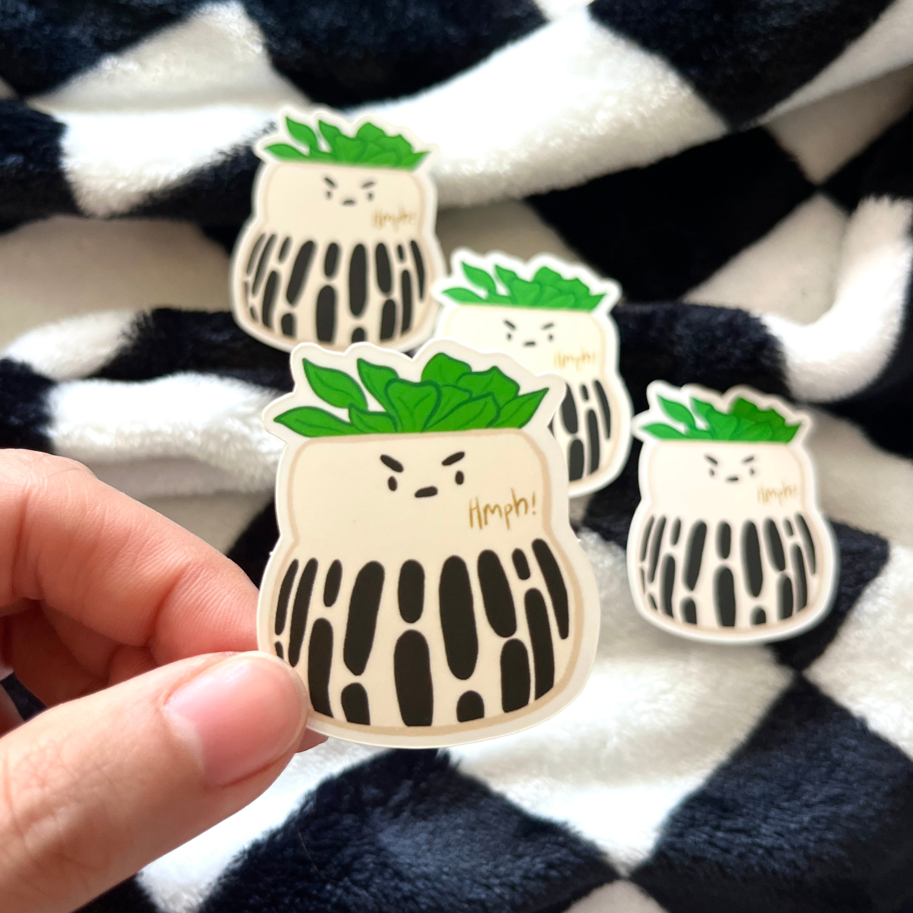 Pouty Little Forest Planter Sticker