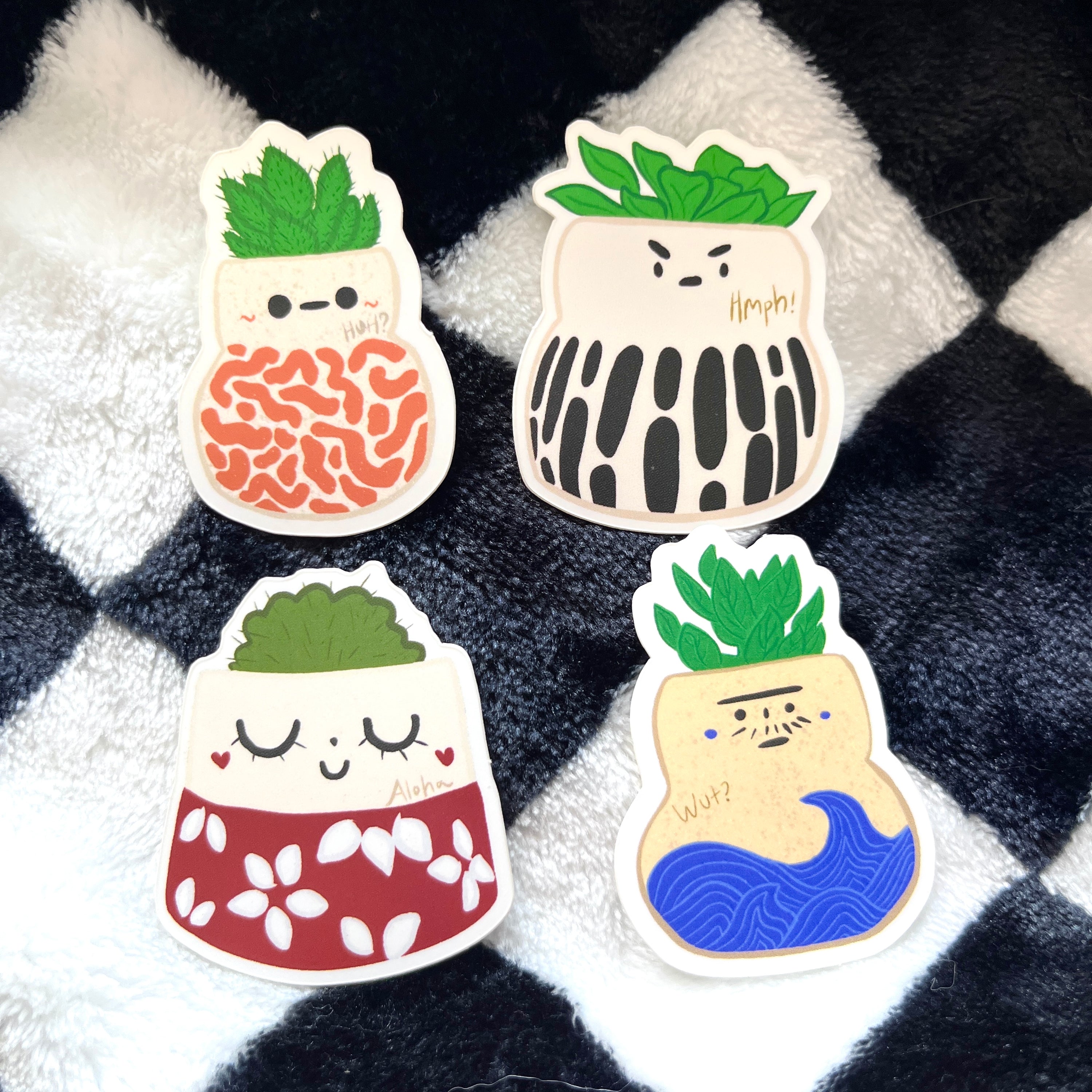 Pouty Little Forest Planter Sticker