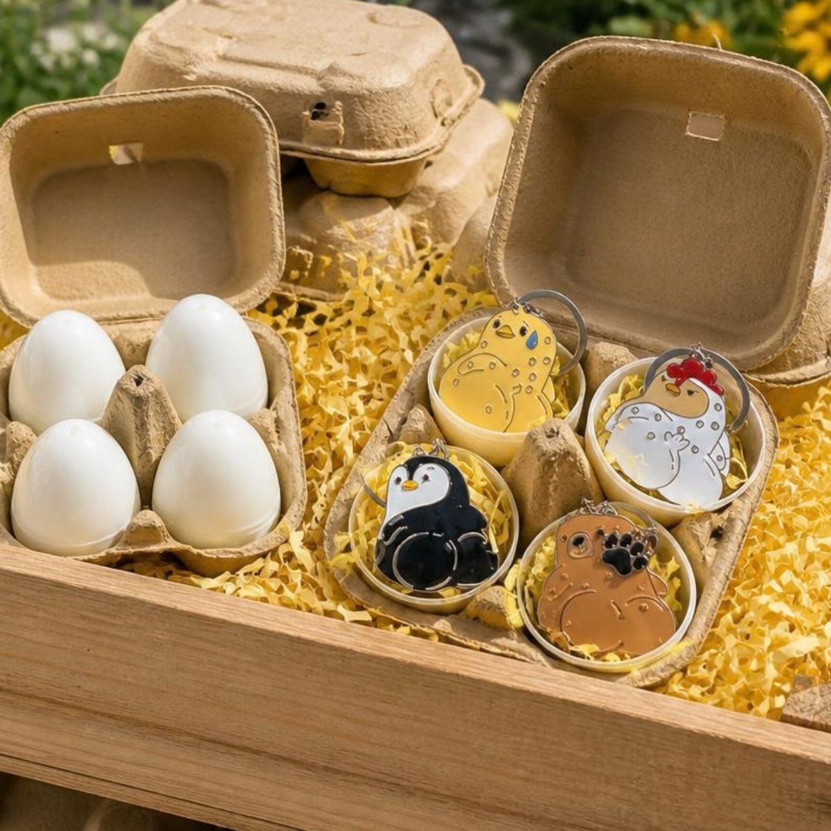 Cheeky Keychain Eggs - 4 Pack
