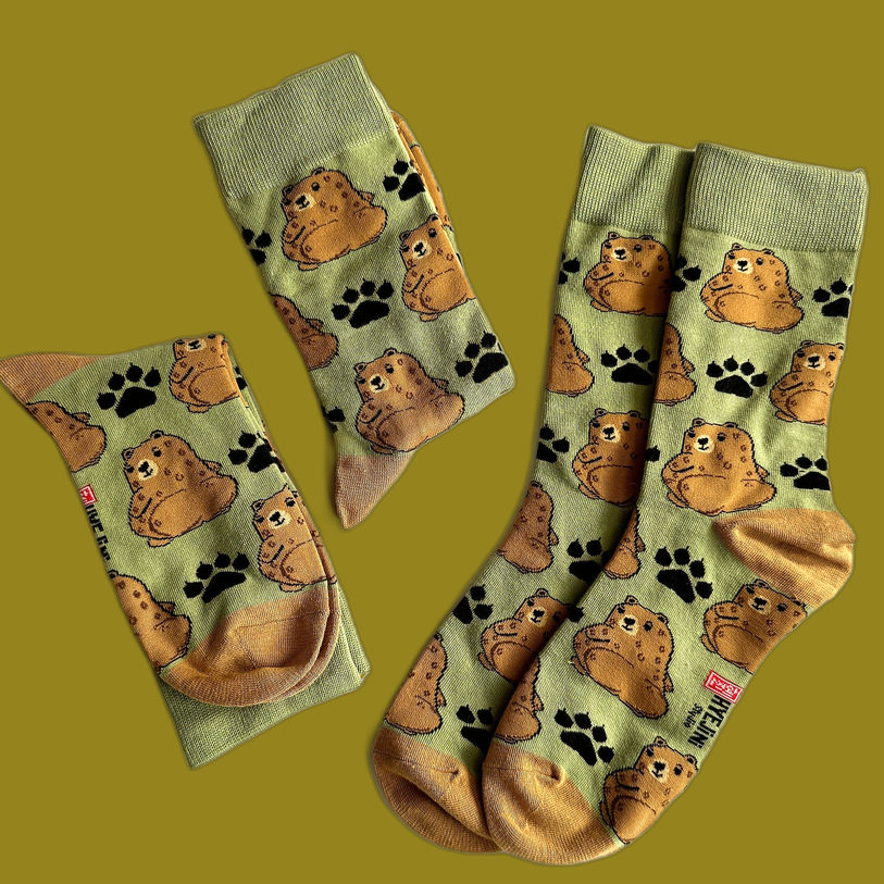 Cuddly Bear Socks, pair