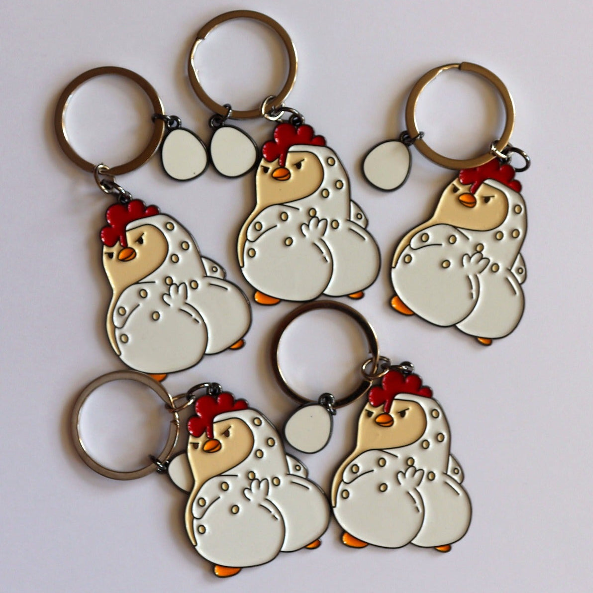 Sassy Chicken Keychain