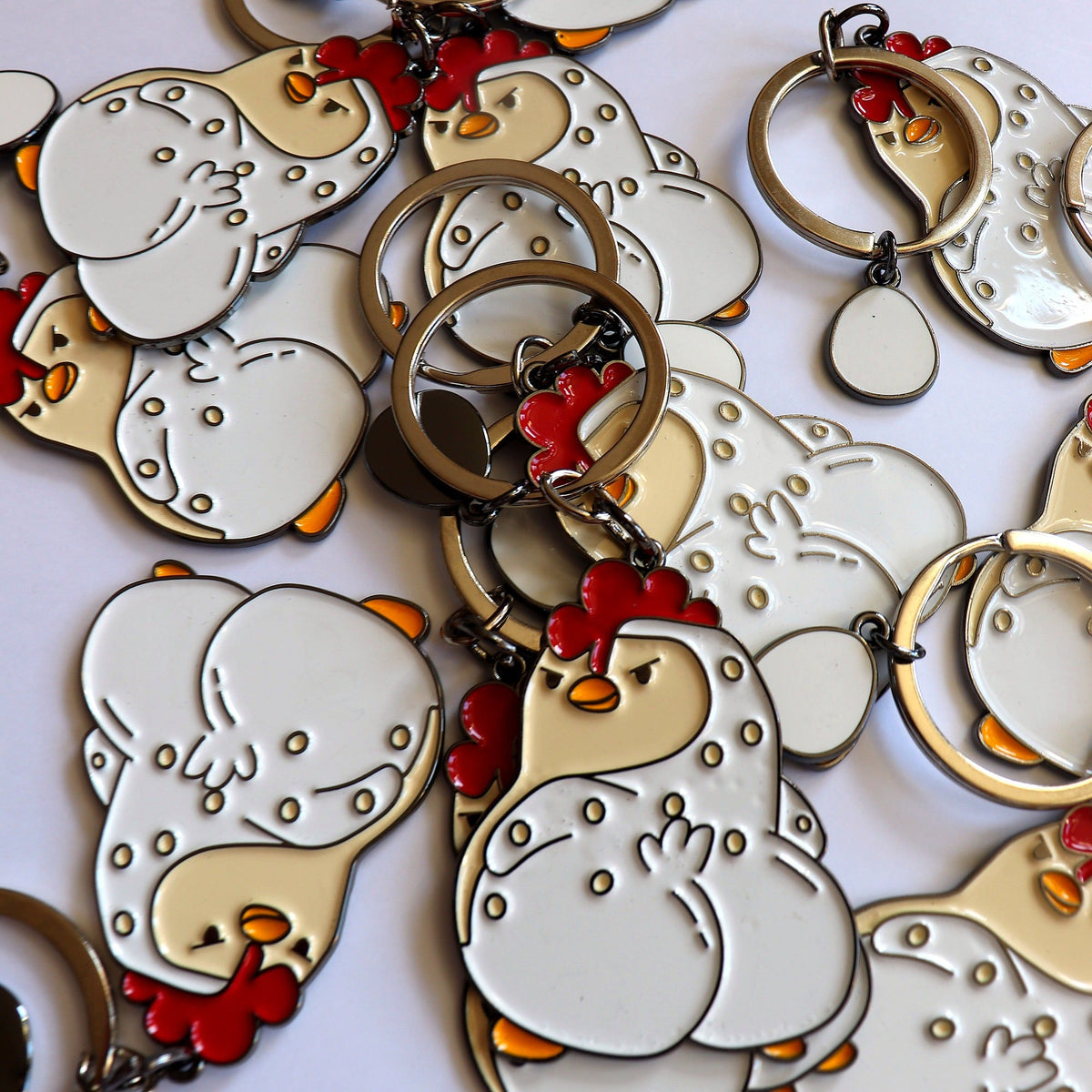 Sassy Chicken Keychain