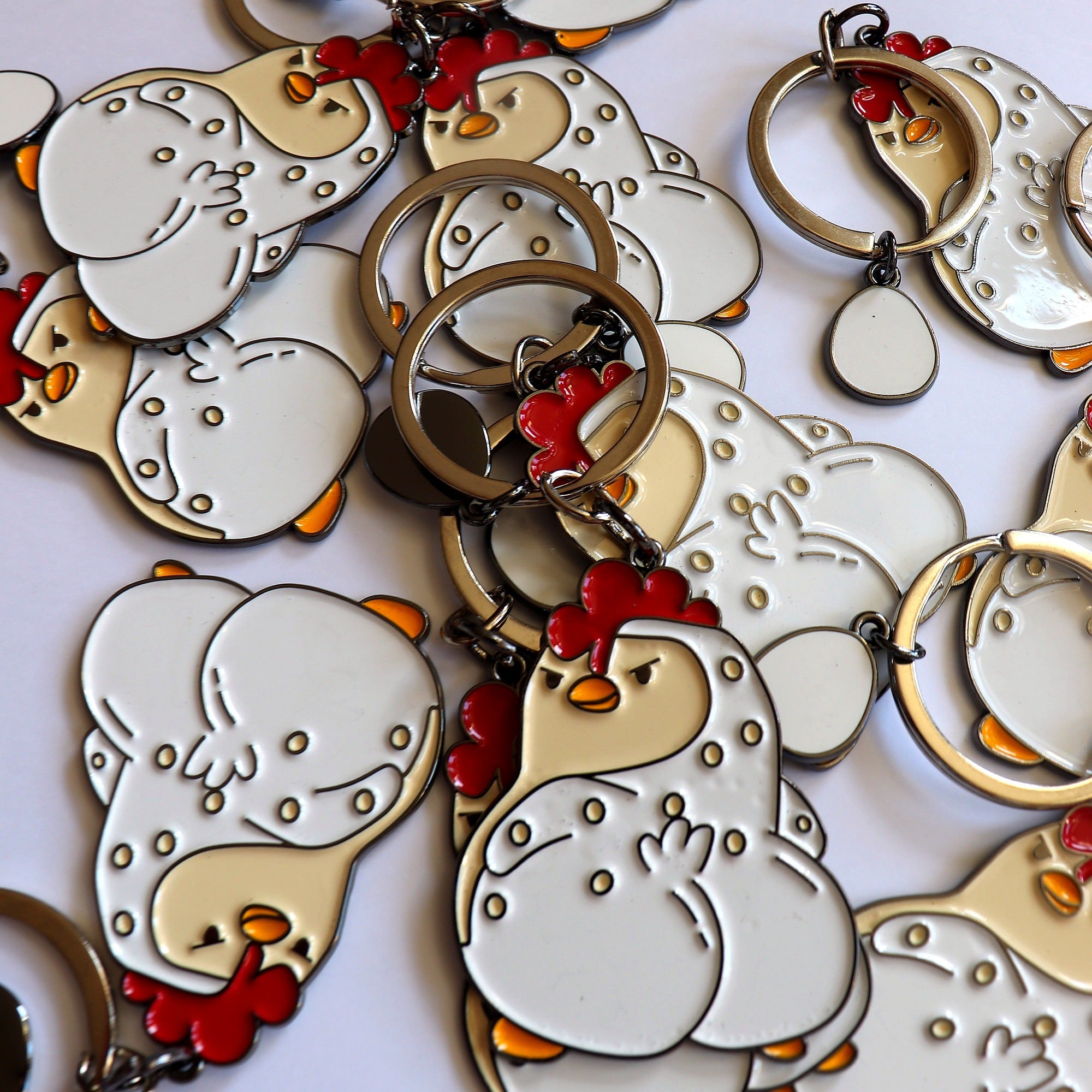 Sassy Chicken Keychain