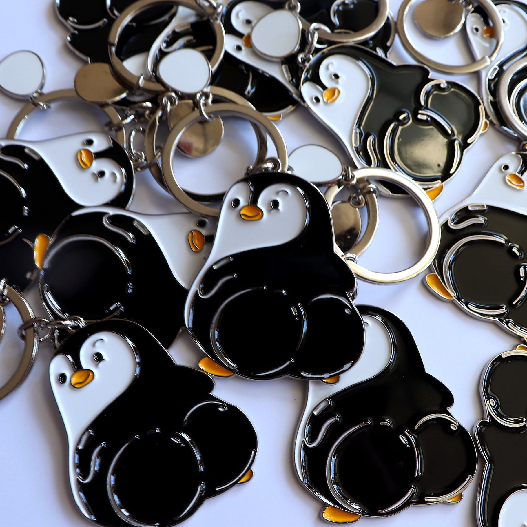 Mischievous Penguin Keychain