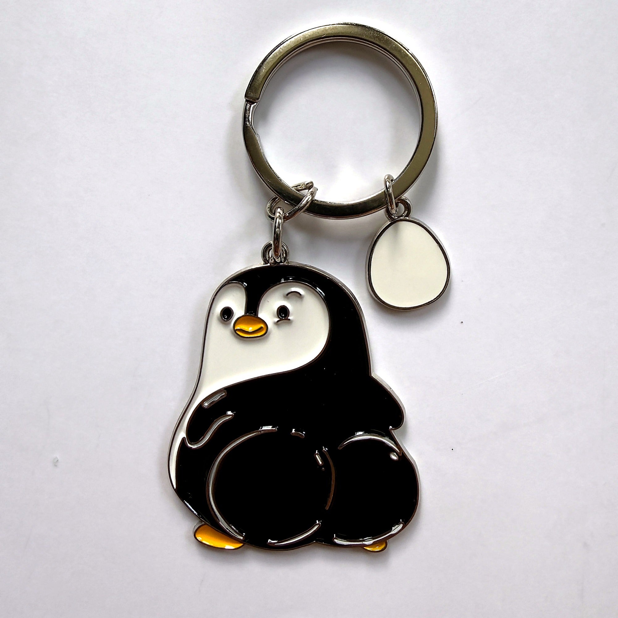 Mischievous Penguin Keychain