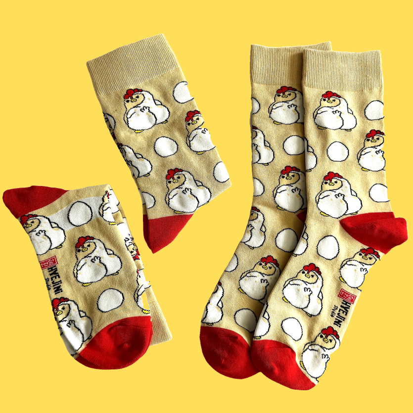 Sassy Chicken Socks, pair
