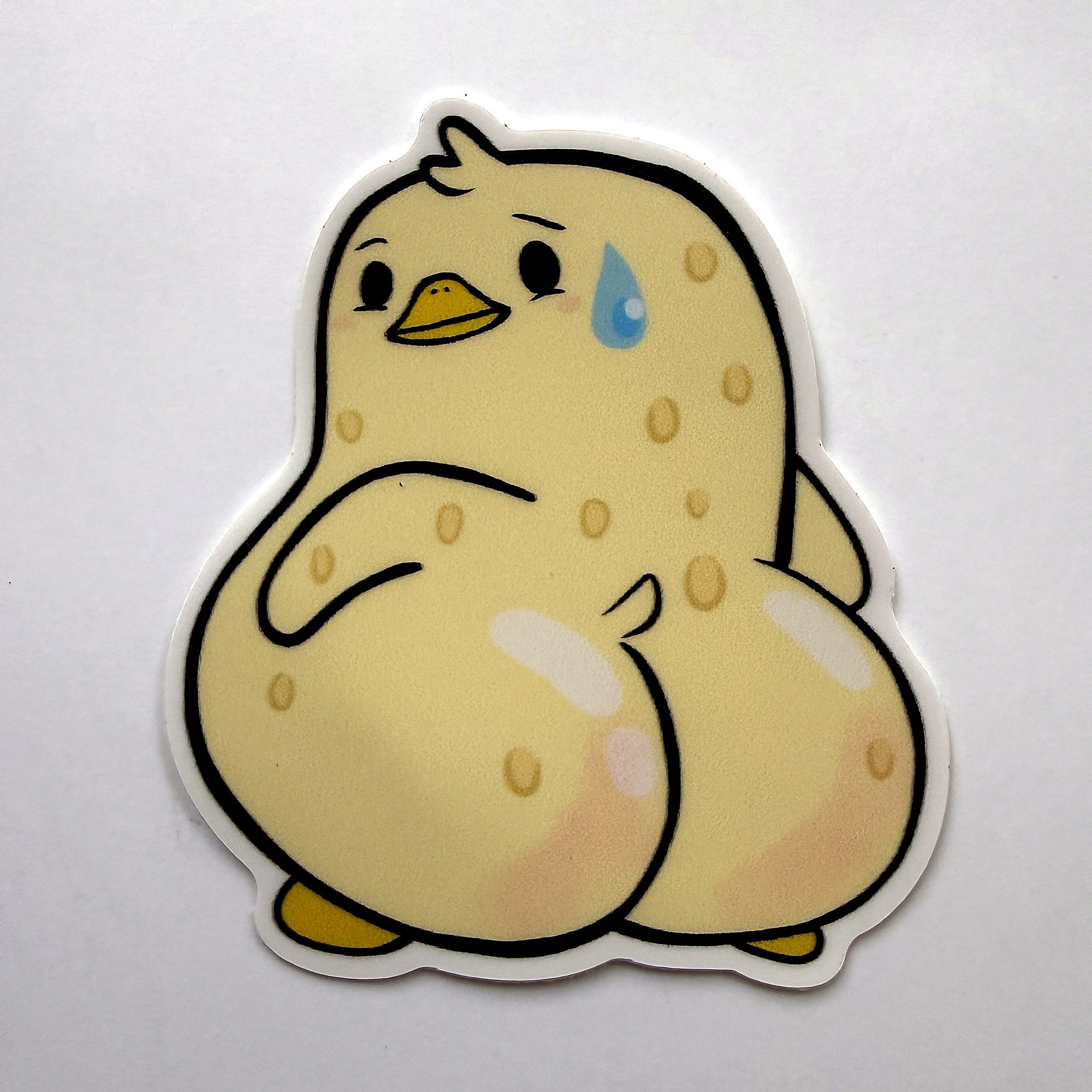 Awkward Ducky Sticker