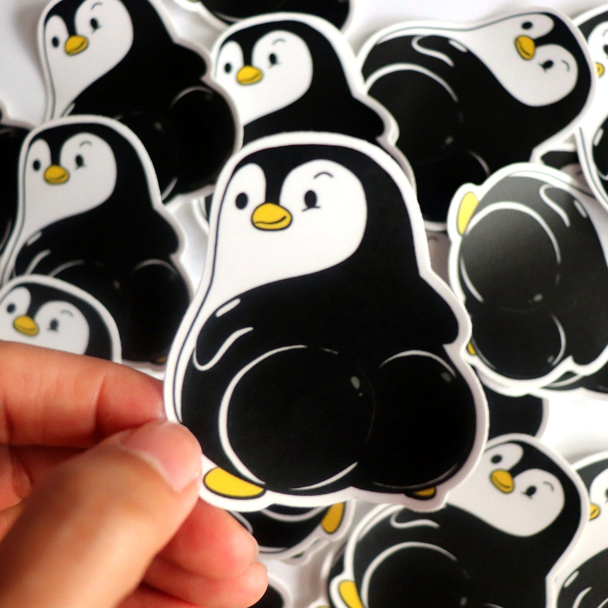 Mischievous Penguin Sticker