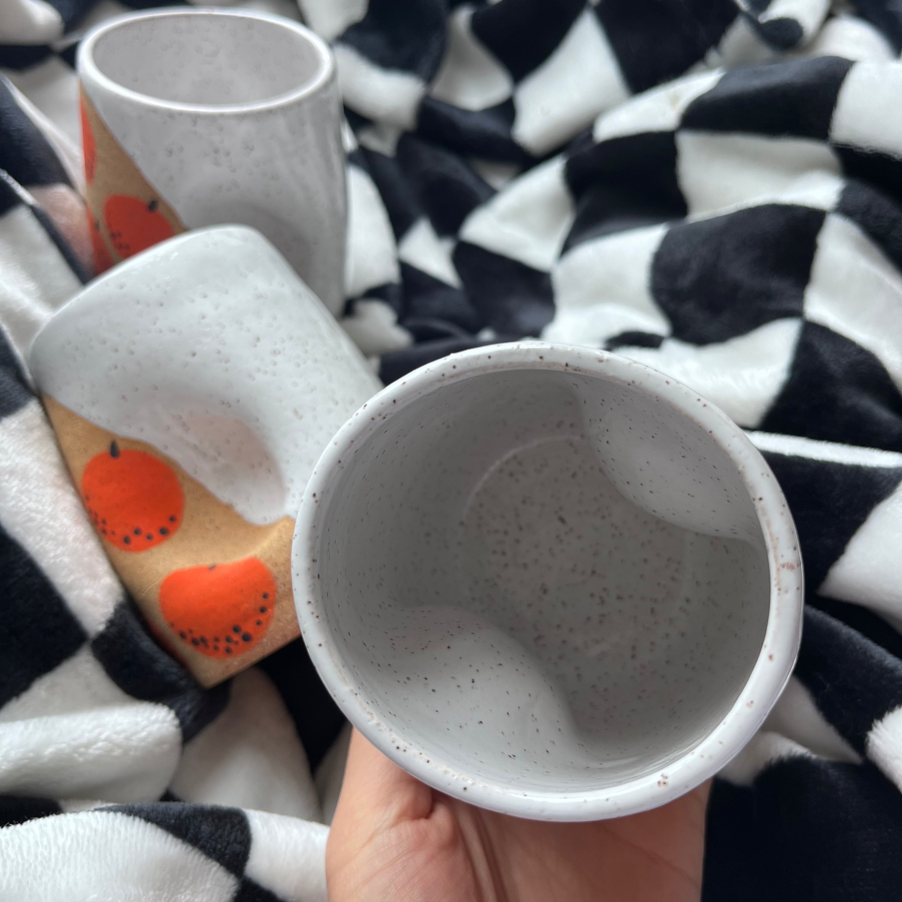 Orange Dimple Cup