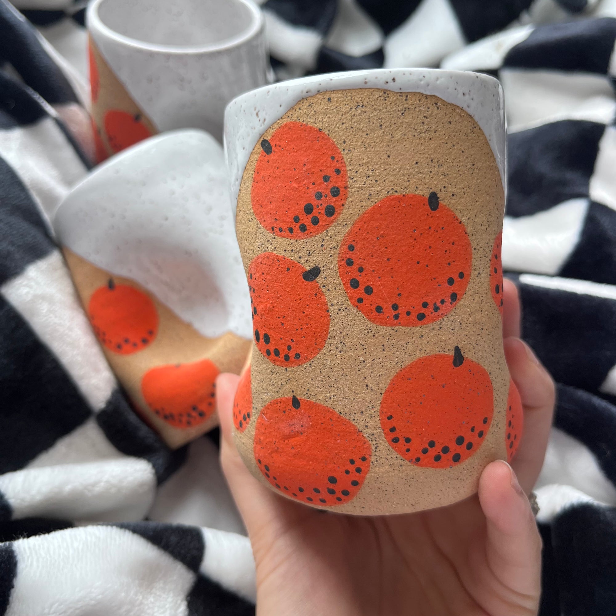 Orange Dimple Cup