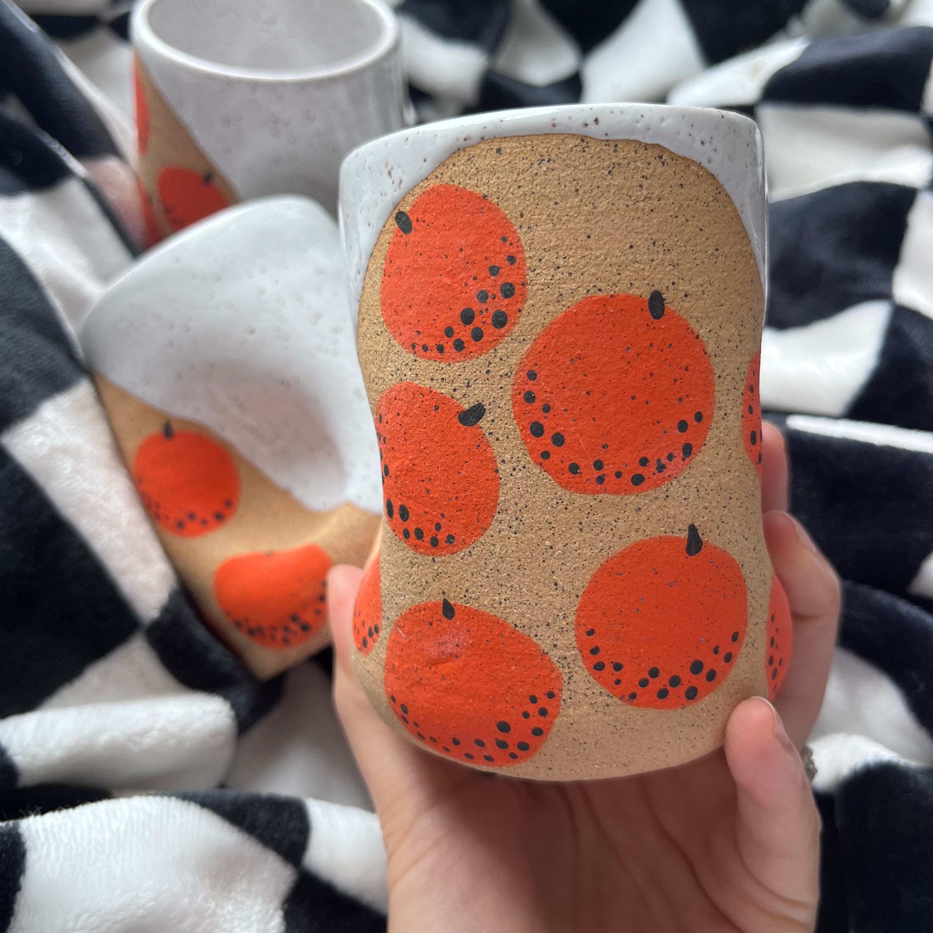 Orange Dimple Cup